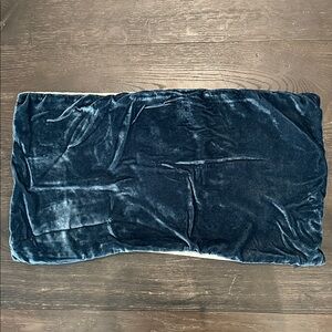 West Elm Navy Velvet Pillow Cover